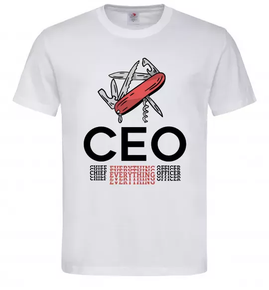 Чоловіча футболка СЕО мультитул Білий фото