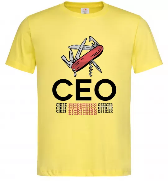 Чоловіча футболка СЕО мультитул Лимонний фото