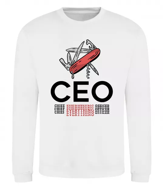 Світшот СЕО мультитул Білий фото