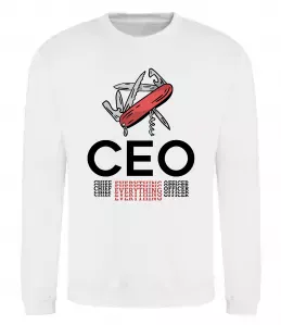 Світшот СЕО мультитул Білий фото