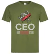 Чоловіча футболка СЕО мультитул Оливковий фото