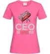 Жіноча футболка СЕО мультитул Яскраво-рожевий фото
