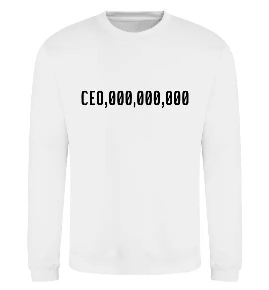 Світшот CEO 000 Білий фото