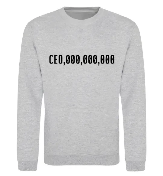 Світшот CEO 000 Сірий меланж фото