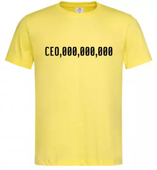 Мужская футболка CEO 000 Лимонный фото