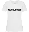 Жіноча футболка CEO 000 Білий Жіноча футболка CEO 000 Білий фото