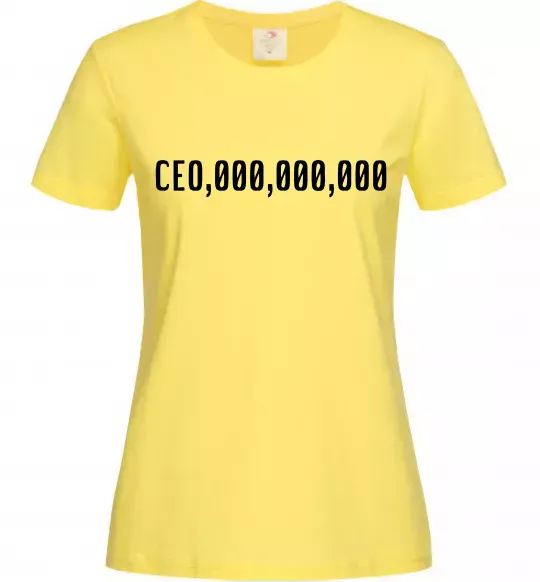 Жіноча футболка CEO 000 Лимонний фото