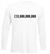 Лонгслив CEO 000 Белый фото