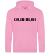 Женская толстовка (худи) CEO 000 Розовый фото