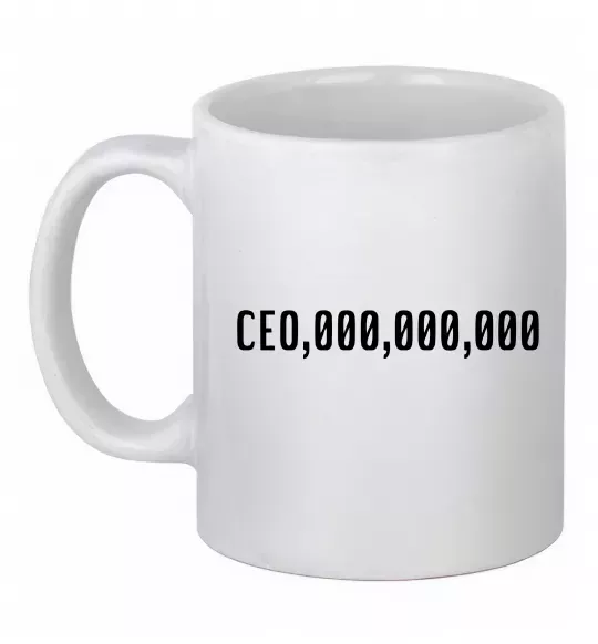 Чашка керамічна CEO 000 Білий фото