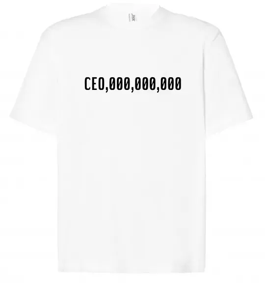 Футболка Оверсайз CEO 000 Белый фото