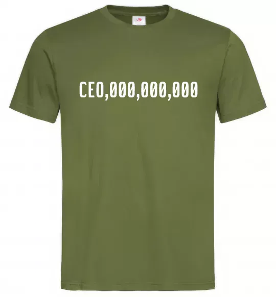 Мужская футболка CEO 000 Оливковый фото