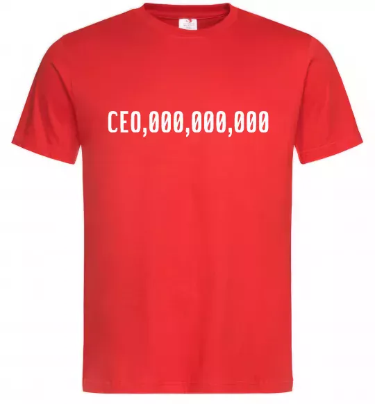 Мужская футболка CEO 000 Красный фото