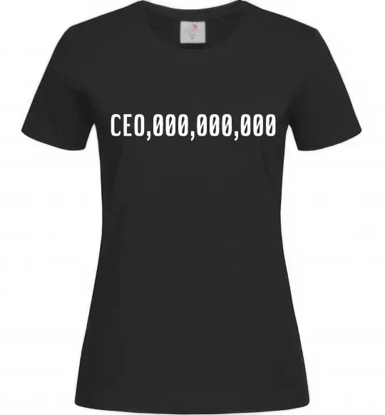 Жіноча футболка CEO 000 Чорний фото
