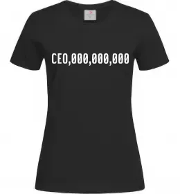 Жіноча футболка CEO 000 Чорний фото