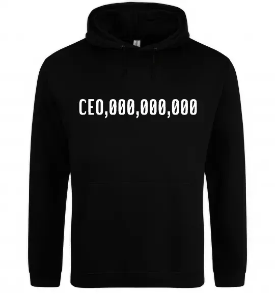 Мужская толстовка (худи) CEO 000 Черный фото