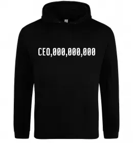 Чоловіча толстовка (худі) CEO 000 Чорний фото