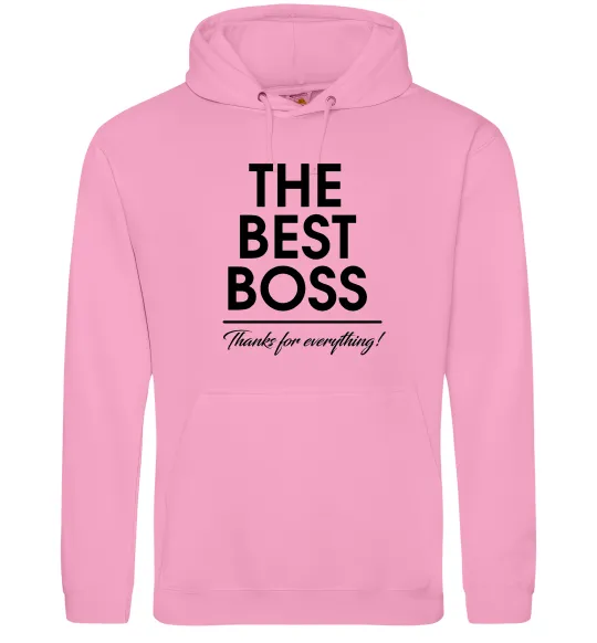 Чоловіча толстовка (худі) The best Boss Рожевий фото