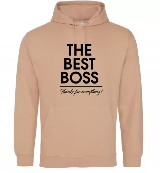 Жіноча толстовка (худі) The best Boss Пісочний фото
