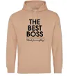Жіноча толстовка (худі) The best Boss Пісочний фото