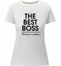 Жіноча преміум футболка The best Boss