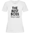 Жіноча футболка The best Boss Білий фото