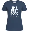 Жіноча футболка The best Boss Темно-синій фото