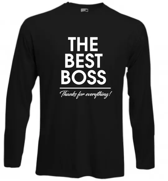 Лонгслів The best Boss Чорний фото