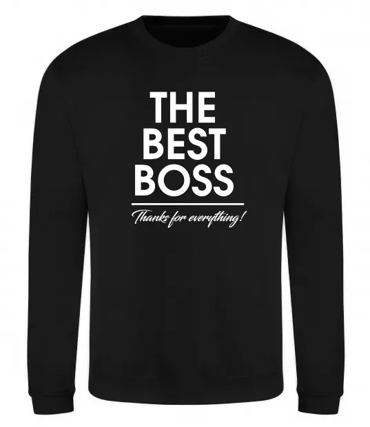 Свитшот The best Boss Черный фото