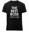 Чоловіча преміум футболка The best Boss Чорний фото