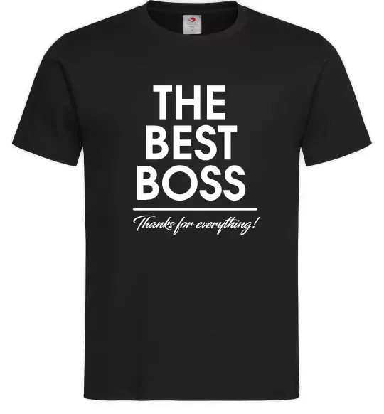 Чоловіча футболка The best Boss Чорний фото