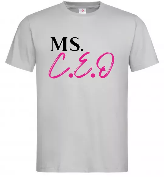 Мужская футболка MS CEO Серый фото