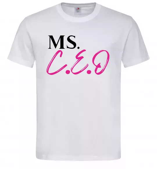 Мужская футболка MS CEO Белый фото
