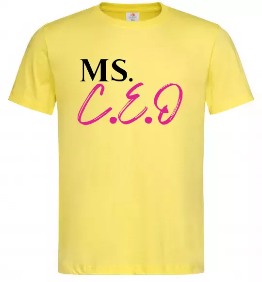Мужская футболка MS CEO Лимонный фото