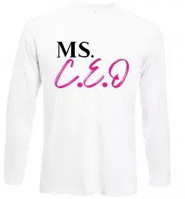 Лонгслів MS CEO Білий фото