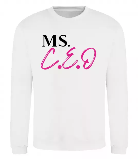 Світшот MS CEO Білий фото