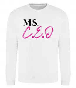 Світшот MS CEO Білий фото