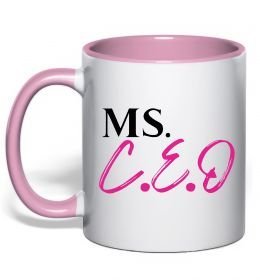Чашка з кольоровою ручкою MS CEO