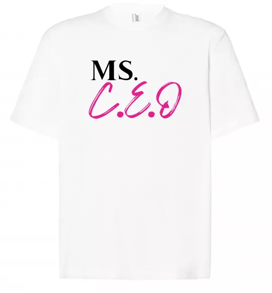 Футболка Оверсайз MS CEO Белый фото