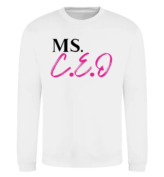 Світшот MS CEO Білий фото