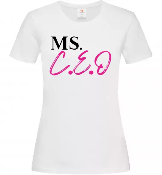 Жіноча футболка MS CEO Білий фото