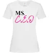 Жіноча футболка MS CEO Білий фото