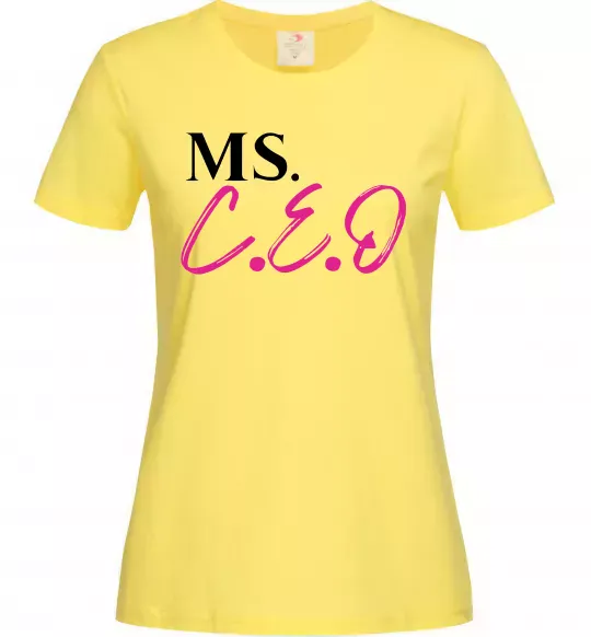 Жіноча футболка MS CEO Лимонний фото