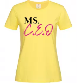 Жіноча футболка MS CEO Лимонний фото