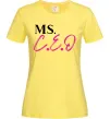 Жіноча футболка MS CEO Лимонний фото