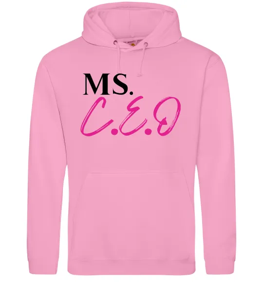 Мужская толстовка (худи) MS CEO Розовый фото