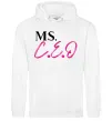 Чоловіча толстовка (худі) MS CEO Білий фото