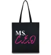 Еко-сумка MS CEO Чорний фото
