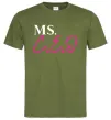 Мужская футболка MS CEO Оливковый фото