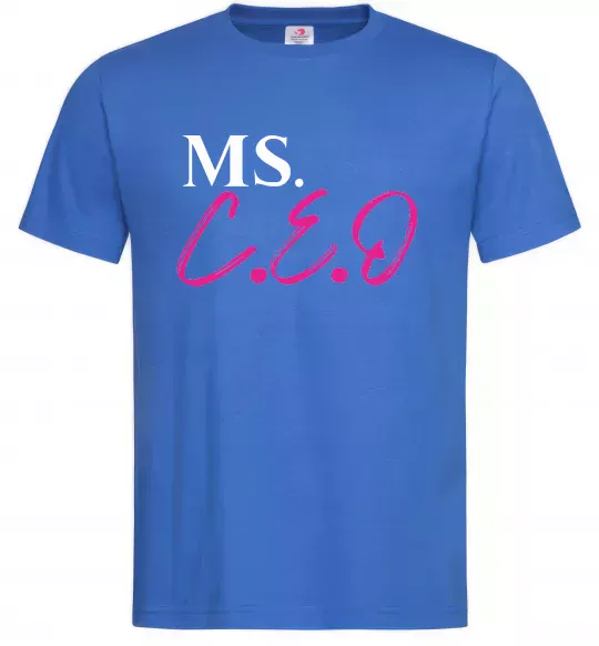 Мужская футболка MS CEO Ярко-синий фото